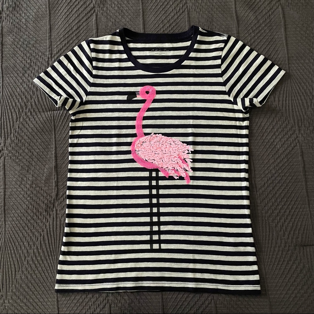 J Crew Factory Flamingo Collector Tee - XS